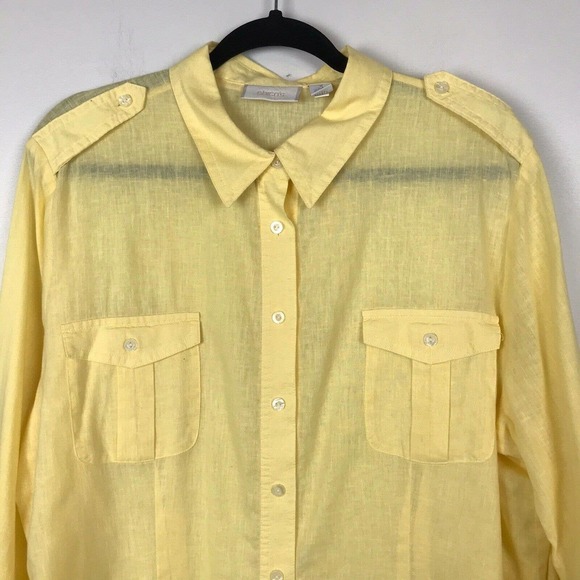 Chico's Simi Sheer Long Sleeve Lagenlook Top 3 - Picture 2 of 7